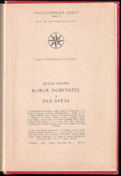 Jules Verne: Robur Dobyvatel ; Pán světa