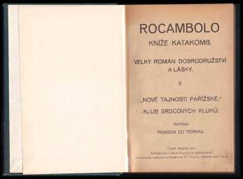 Pierre Alexis de Ponson du Terrail: Rocambolo