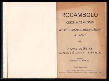 Pierre Alexis de Ponson du Terrail: Rocambolo