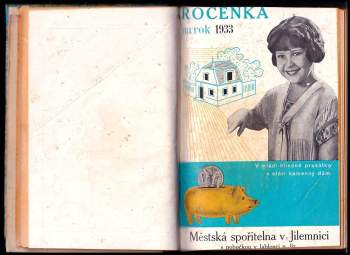 Ročenka 1942, Městská spořitelna v Mnichově Hradišti + Ročenka městské spořitelny v Jilemnici na rok 1932 + Ročenka na rok 1933 - 1936, Městská spořitelna v Jilemnici  + Ročenka 1940, Městská spořitelna v Jilemnici