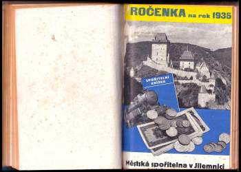Ročenka 1942, Městská spořitelna v Mnichově Hradišti + Ročenka městské spořitelny v Jilemnici na rok 1932 + Ročenka na rok 1933 - 1936, Městská spořitelna v Jilemnici  + Ročenka 1940, Městská spořitelna v Jilemnici