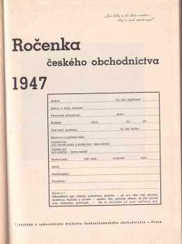Ročenka českého obchodnictva [na rok] 1948