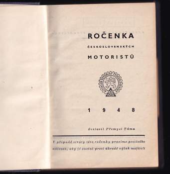 Ročenka československých motoristů