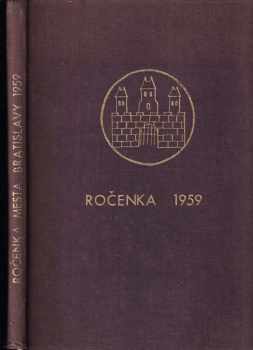 Ročenka mesta Bratislavy na rok 1959