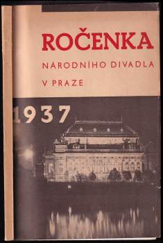 Ročenka Národního divadla v Praze1937
