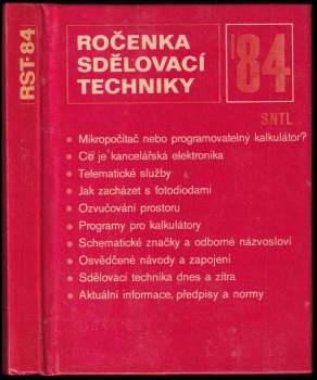 Ročenka sdělovací techniky : 1984 (1983, Státní nakladatelství technické literatury) - ID: 801753