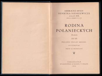 Henryk Sienkiewicz: Rodina Połanieckých