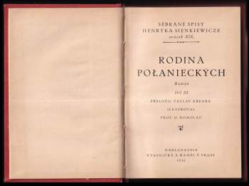 Henryk Sienkiewicz: Rodina Połanieckých