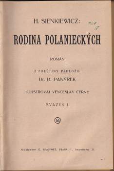 Henryk Sienkiewicz: Rodina Polanieckých - I. díl