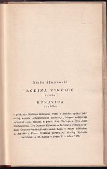 Dinko Šimunović: Rodina Vinčićů