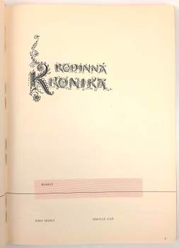 Mikoláš Aleš: Rodinná kronika