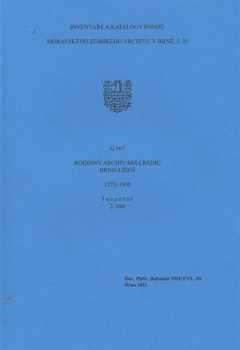 Rodinný archiv Belcrediů Brno-Líšeň