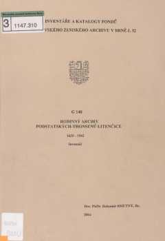 Rodinný archiv Podstatských-Thonsernů Litenčice