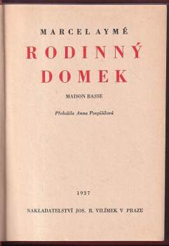 Marcel Aymé: Rodinný domek