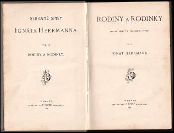 Ignát Herrmann: Rodiny a rodinky
