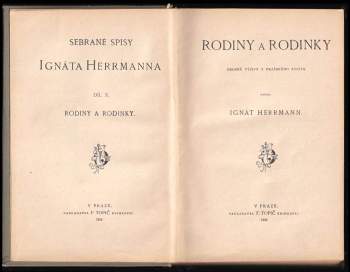 Ignát Herrmann: Rodiny a rodinky