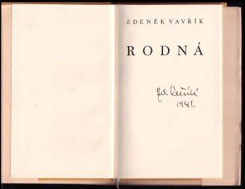 Zdeněk Vavřík: Rodná