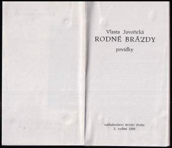Rodné brázdy : povídky