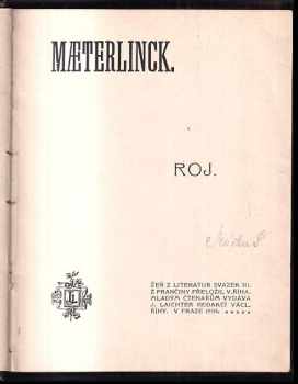 Maurice Maeterlinck: Roj