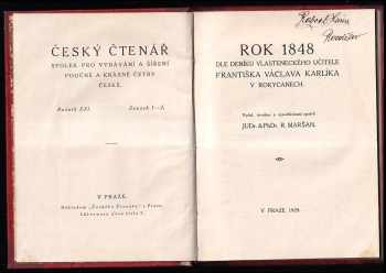 Václav Karlík: Rok 1848 dle deníku vlasteneckého učitele Františka Václava Karlíka v Rokycanech