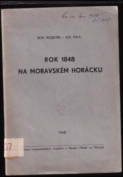 Rok 1848 na Moravském Horácku