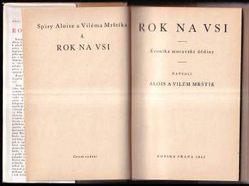 Vilém Mrštík: Rok na vsi