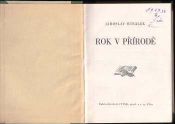 Jaroslav Hubálek: Rok v přírodě