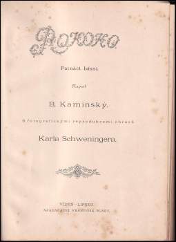 Bohdan Kaminský: Rokoko