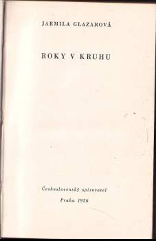 Jarmila Glazarová: Roky v kruhu