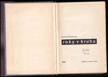 Jarmila Glazarová: Roky v kruhu