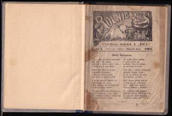 Eduard Just: Rolničky, 1864, čísla 1. - 3.