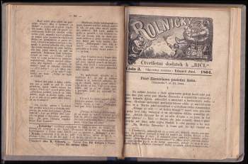 Eduard Just: Rolničky, 1864, čísla 1. - 3.