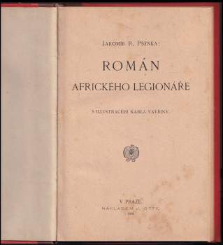 Rudolf Jaromír Pšenka: Román afrického legionáře
