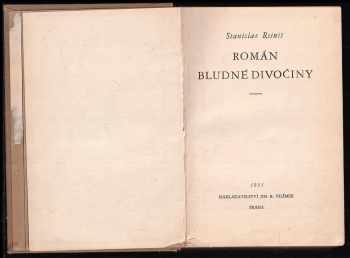 Stanislav Reiniš: Román bludné divočiny