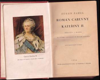 Eugen Zabel: Román Carevny Kateřiny II