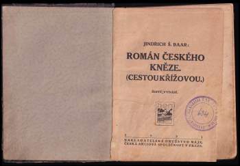 Jindřich Šimon Baar: Román českého kněze