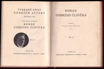 František Herman: Román dobrého člověka