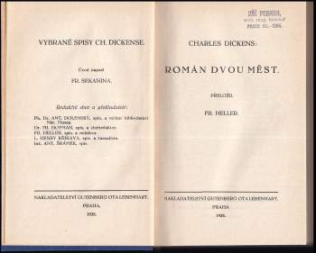 Charles Dickens: Román dvou měst