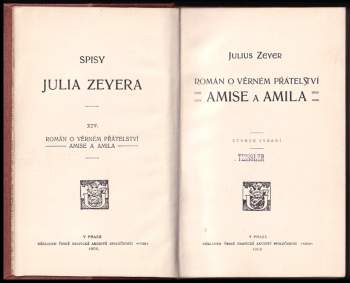 Julius Zeyer: Román o věrném přátelství Amise a Amila