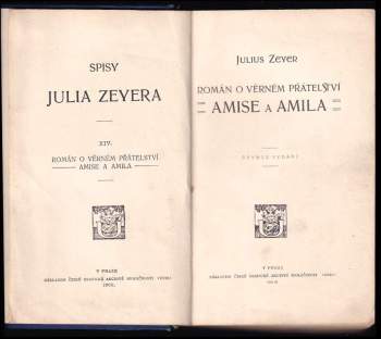 Julius Zeyer: Román o věrném přátelství Amise a Amila