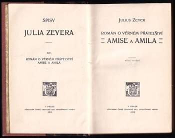 Julius Zeyer: Román o věrném přátelství Amise a Amila