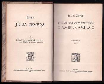 Julius Zeyer: Román o věrném přátelství Amise a Amila