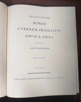 Julius Zeyer: Román o věrném přátelství Amise a Amila