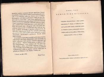 Karel Taus: Román žida Hilsnera