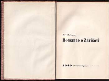 Jiří Mařánek: Romance o Závišovi