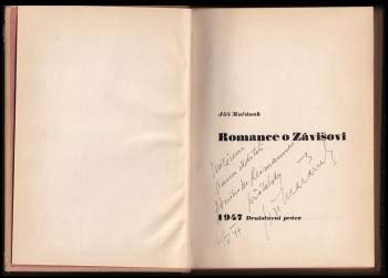 Jiří Mařánek: Romance o Závišovi