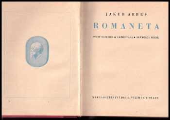 Jakub Arbes: Romaneta