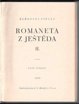 Karolina Světlá: Romaneta z Ještěda