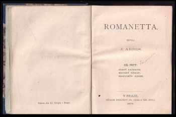 Jakub Arbes: Romanetta