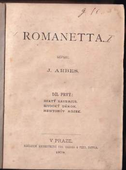 Jakub Arbes: Romanetta